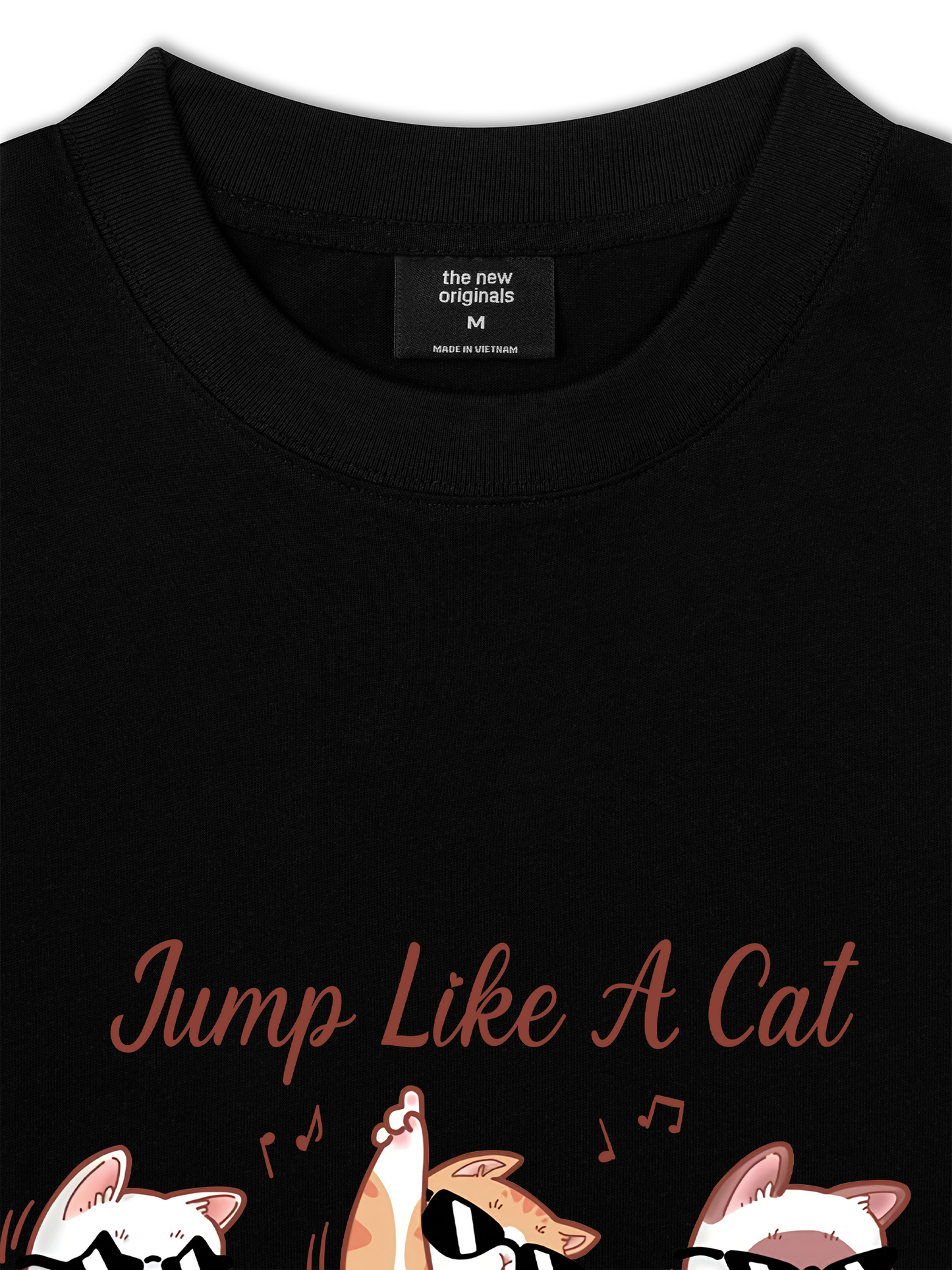 Áo Thun Relaxed Fit Animal Mood Jump Like A Cat