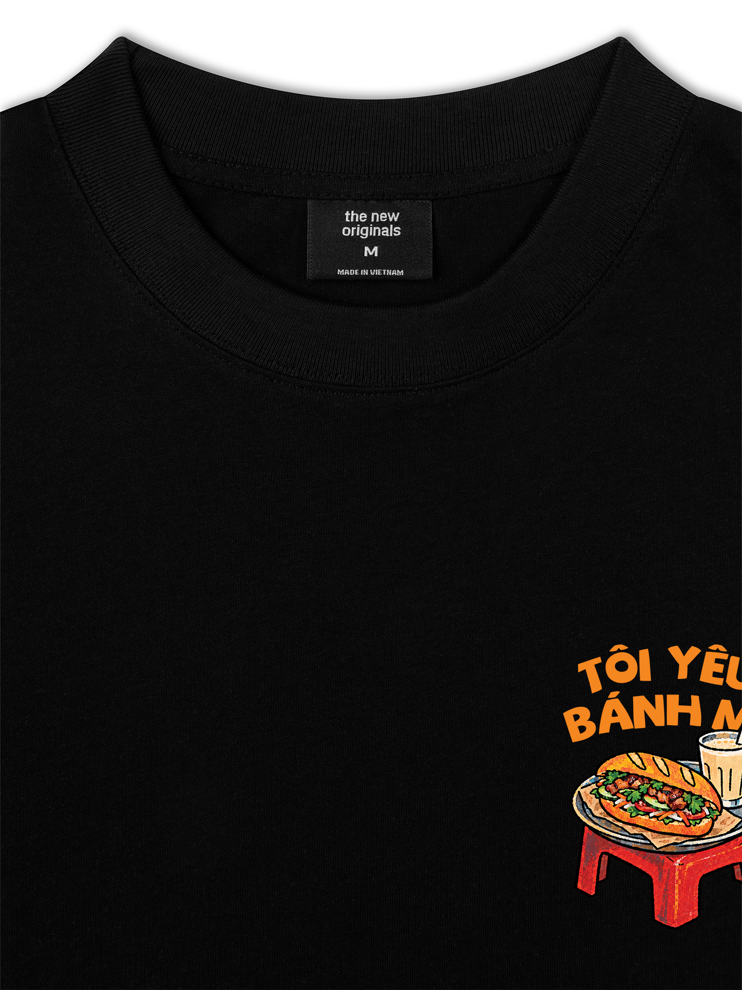 Áo Thun Relaxed Fit Tôi Yêu Bánh Mì
