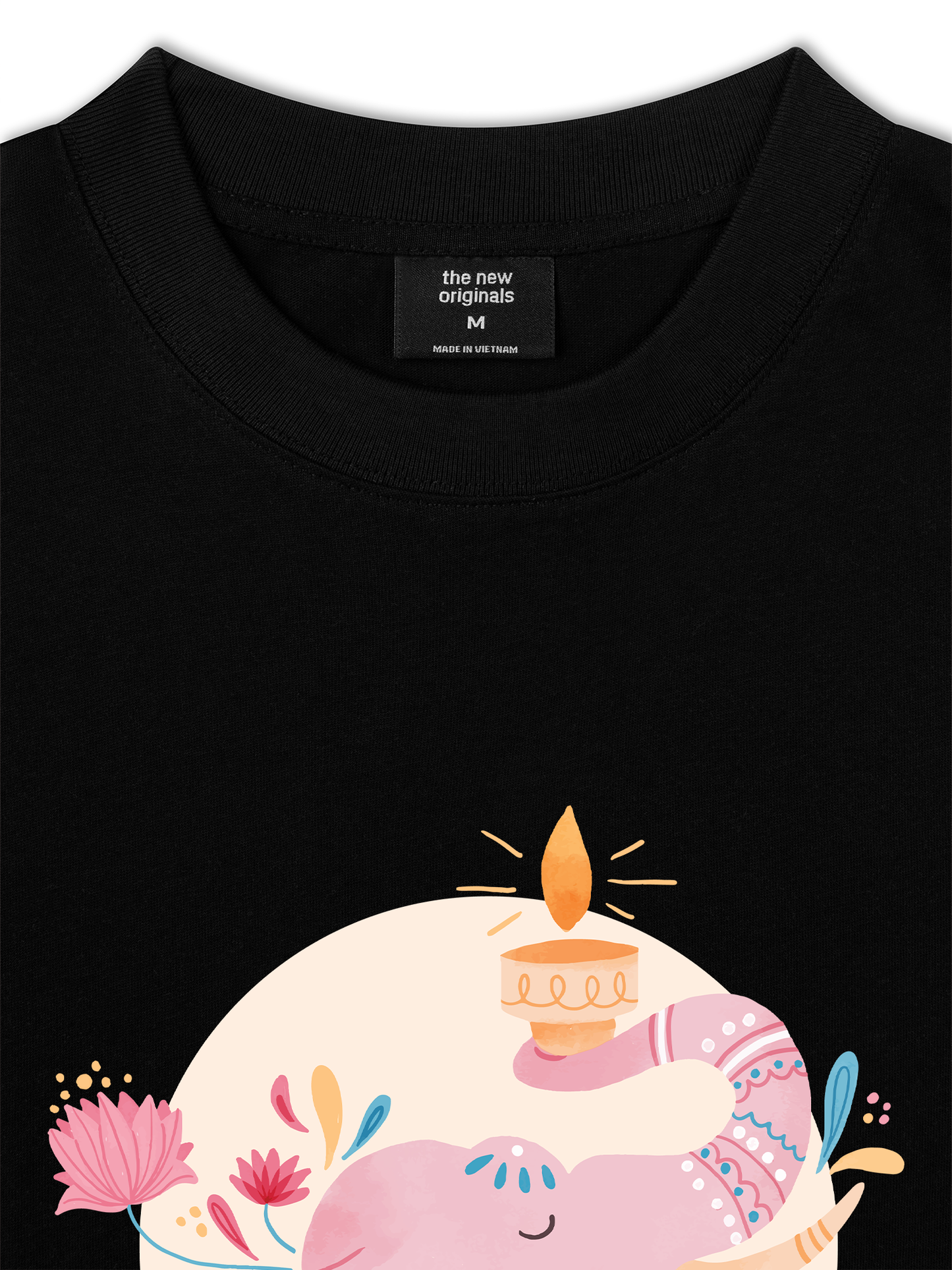 Áo Thun Relaxed Fit Floral Wish Elephant