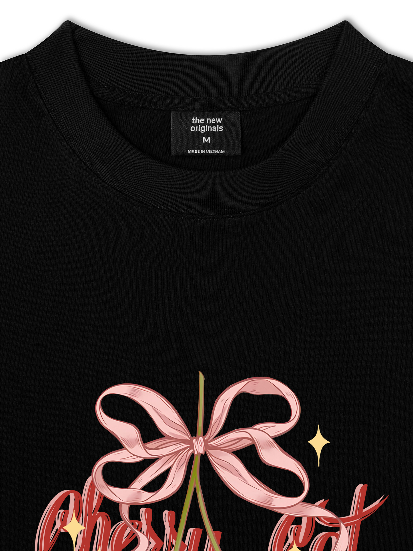 Áo Thun Relaxed Fit Daily Cuties Cherry Cat