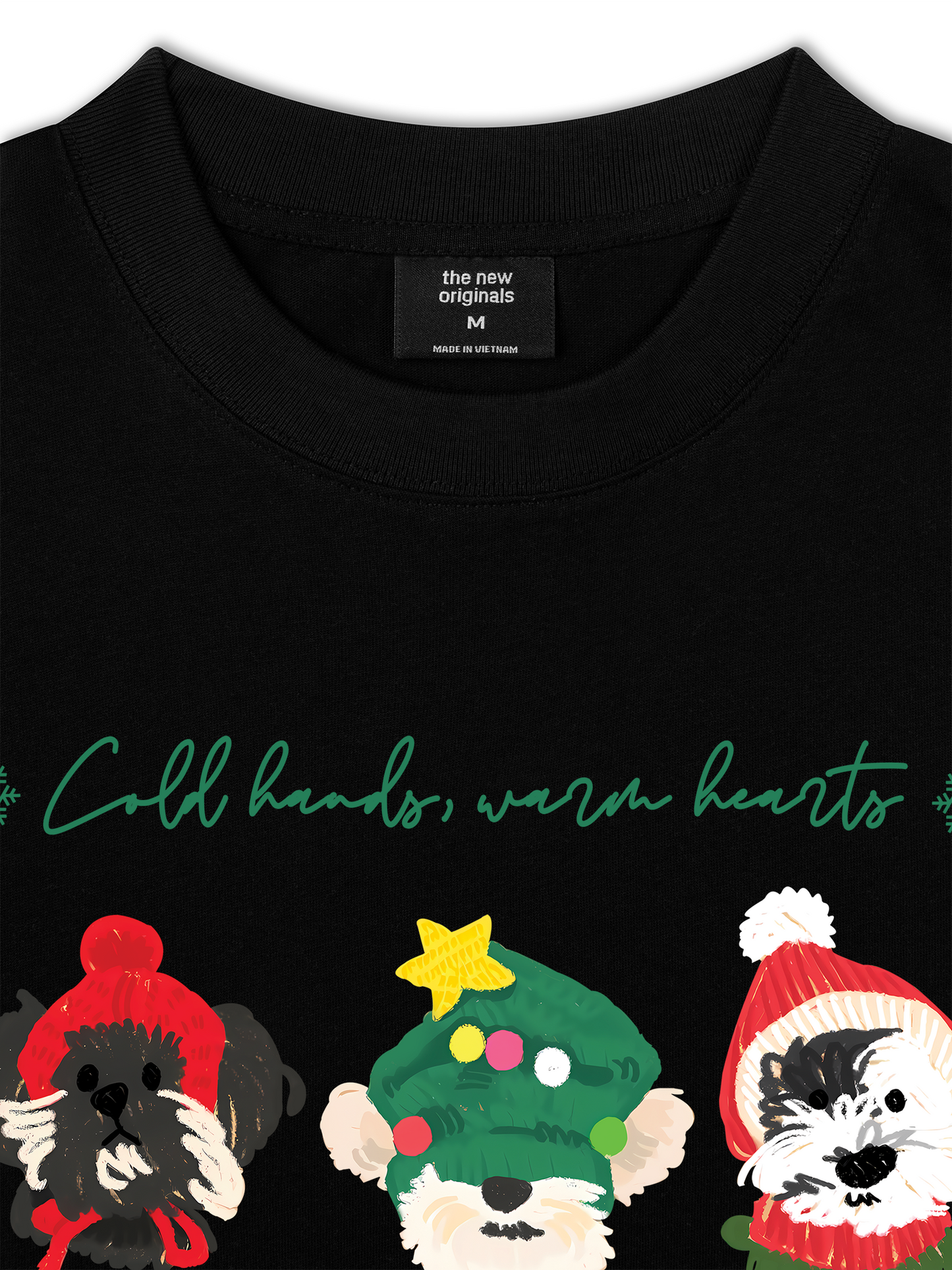 Áo Thun Relaxed Fit Animal Mood Cold Hand Warrm Heart