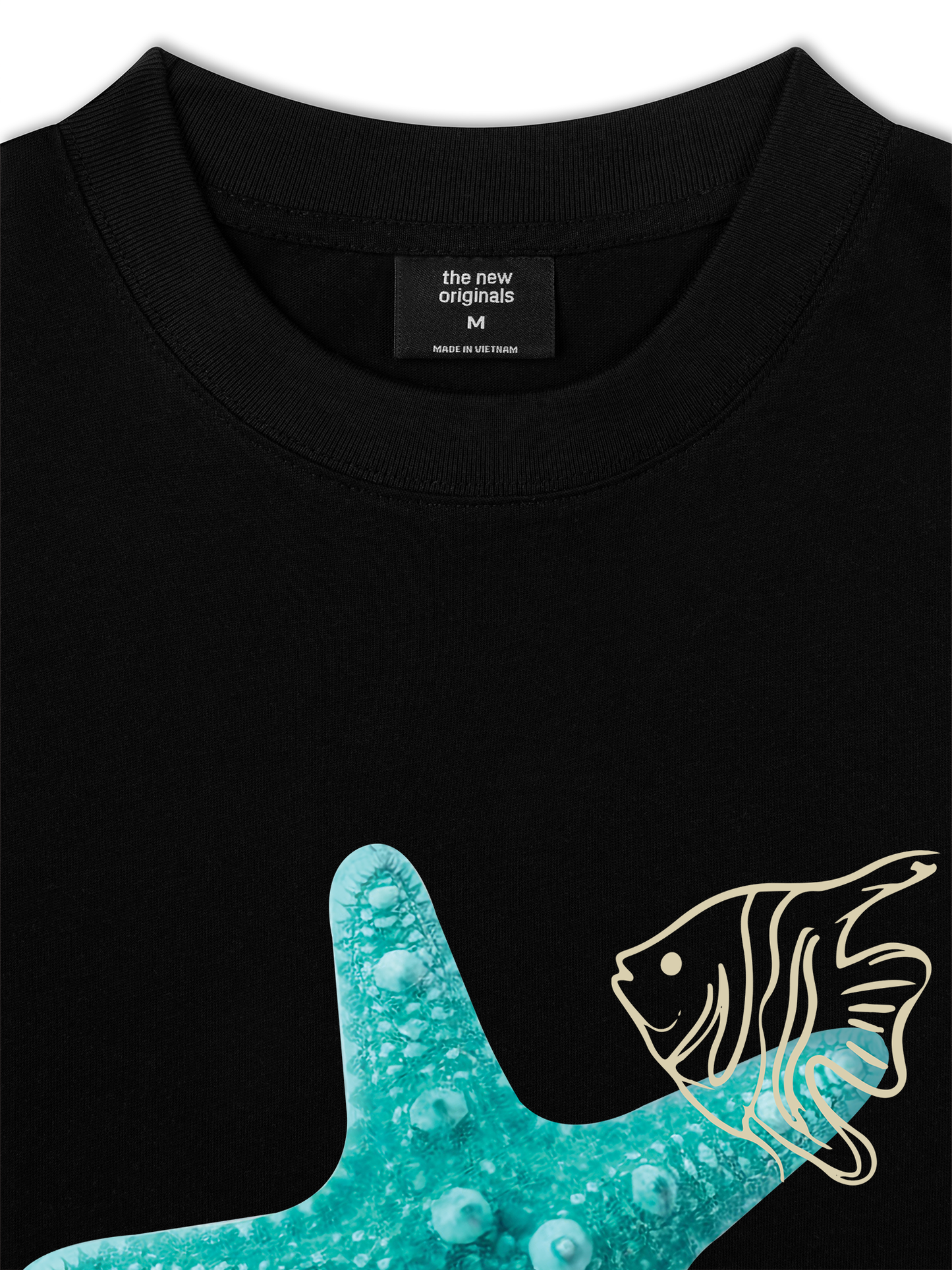 Áo Thun Relaxed Fit  Blue Tiffany Starfish