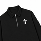 Áo Sweater Polo Nỉ Hai Da Gothic Cross