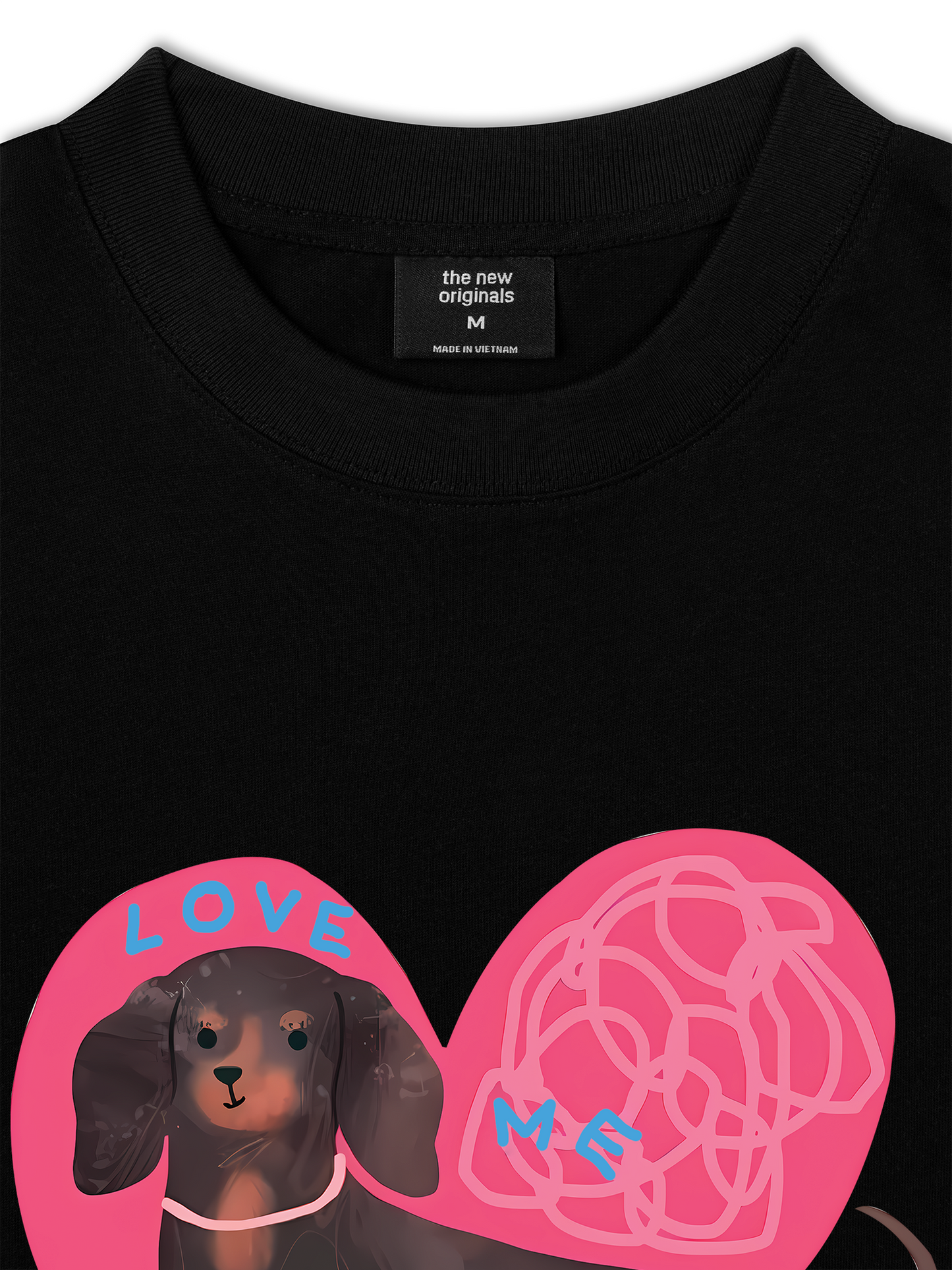 Áo Thun Relaxed Fit Animal Mood love my sausage