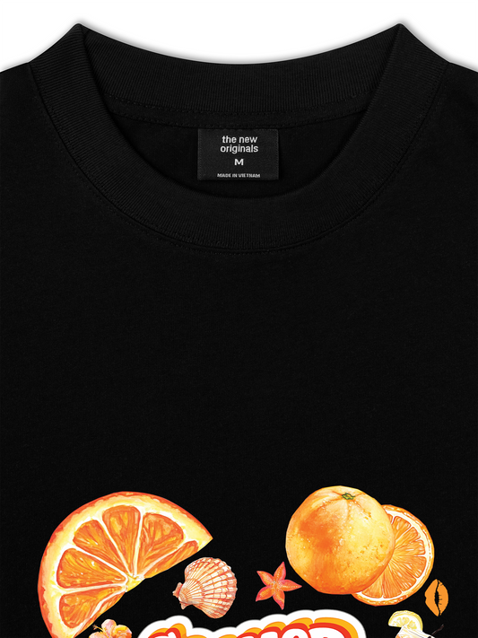 Áo Thun Relaxed Fit Summer Vibes Heart Orange Summer