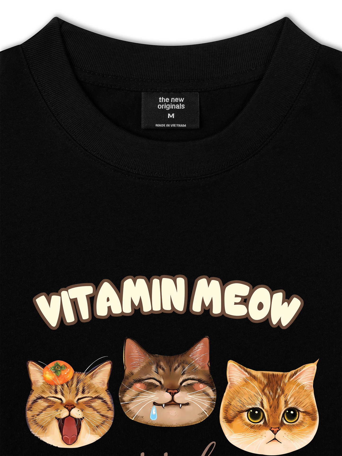 Áo Thun Relaxed Fit Vitamin Meow