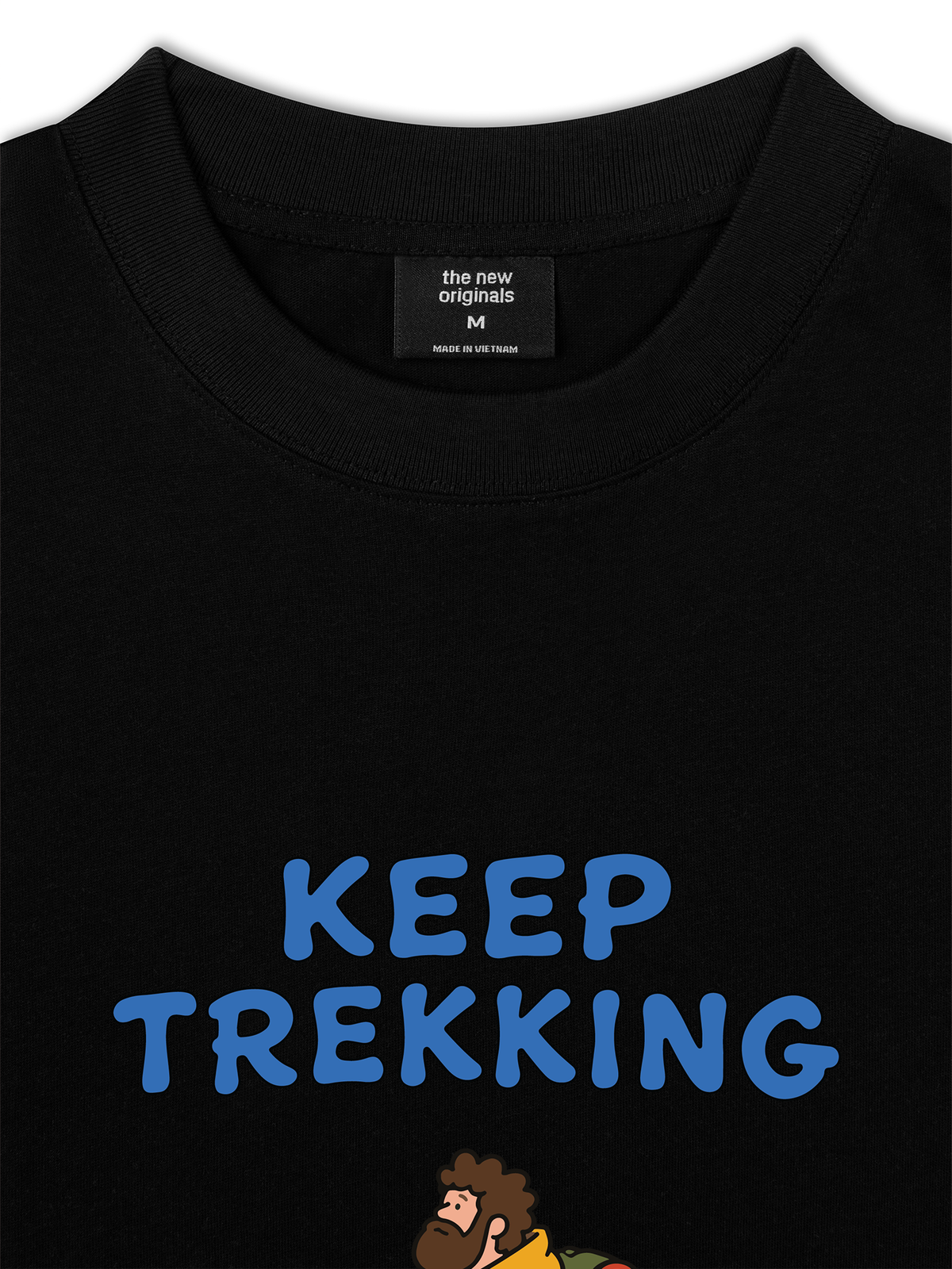 Áo Thun Relaxed Fit Blue Keep Trekking