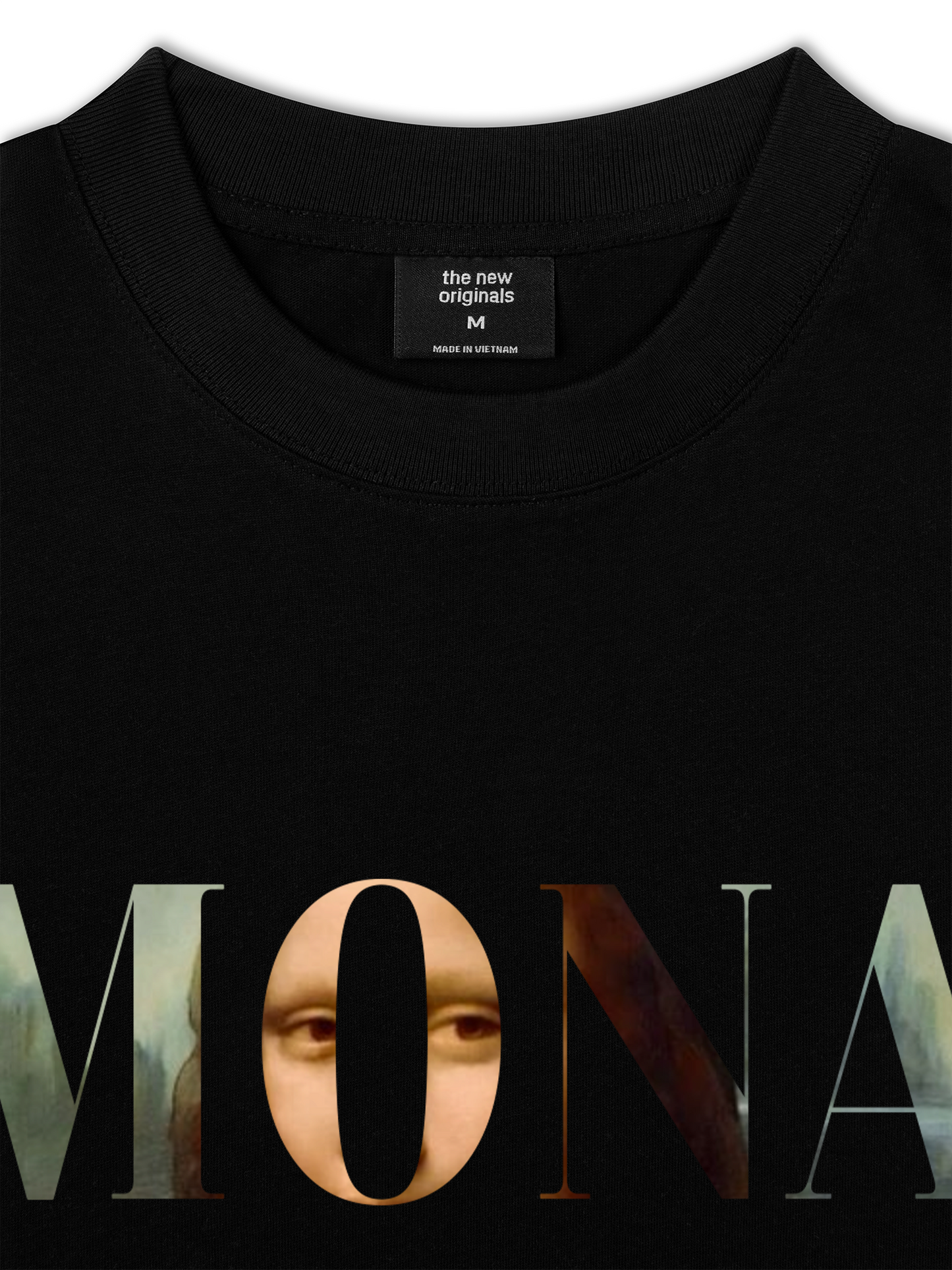 Áo Thun Relaxed Fit Masterpiece Mona Lisa Typography