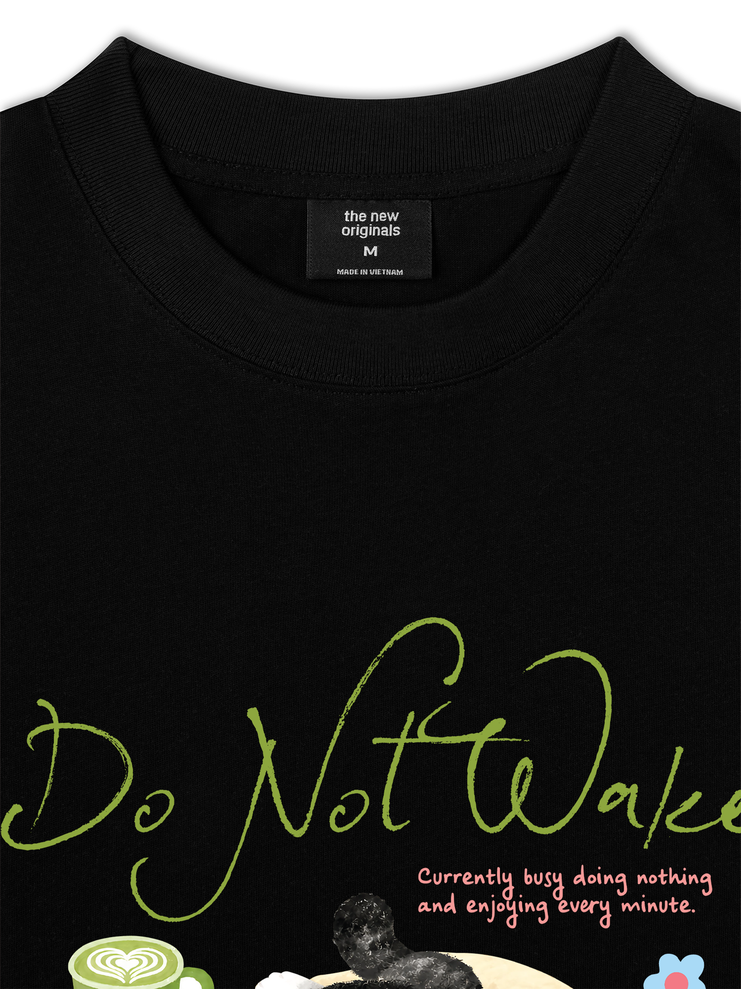 Áo Thun Relaxed Fit Do Not Wake Meow
