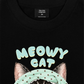Áo Thun Relaxed Fit Meowy Cat Blue Tiffany Dots