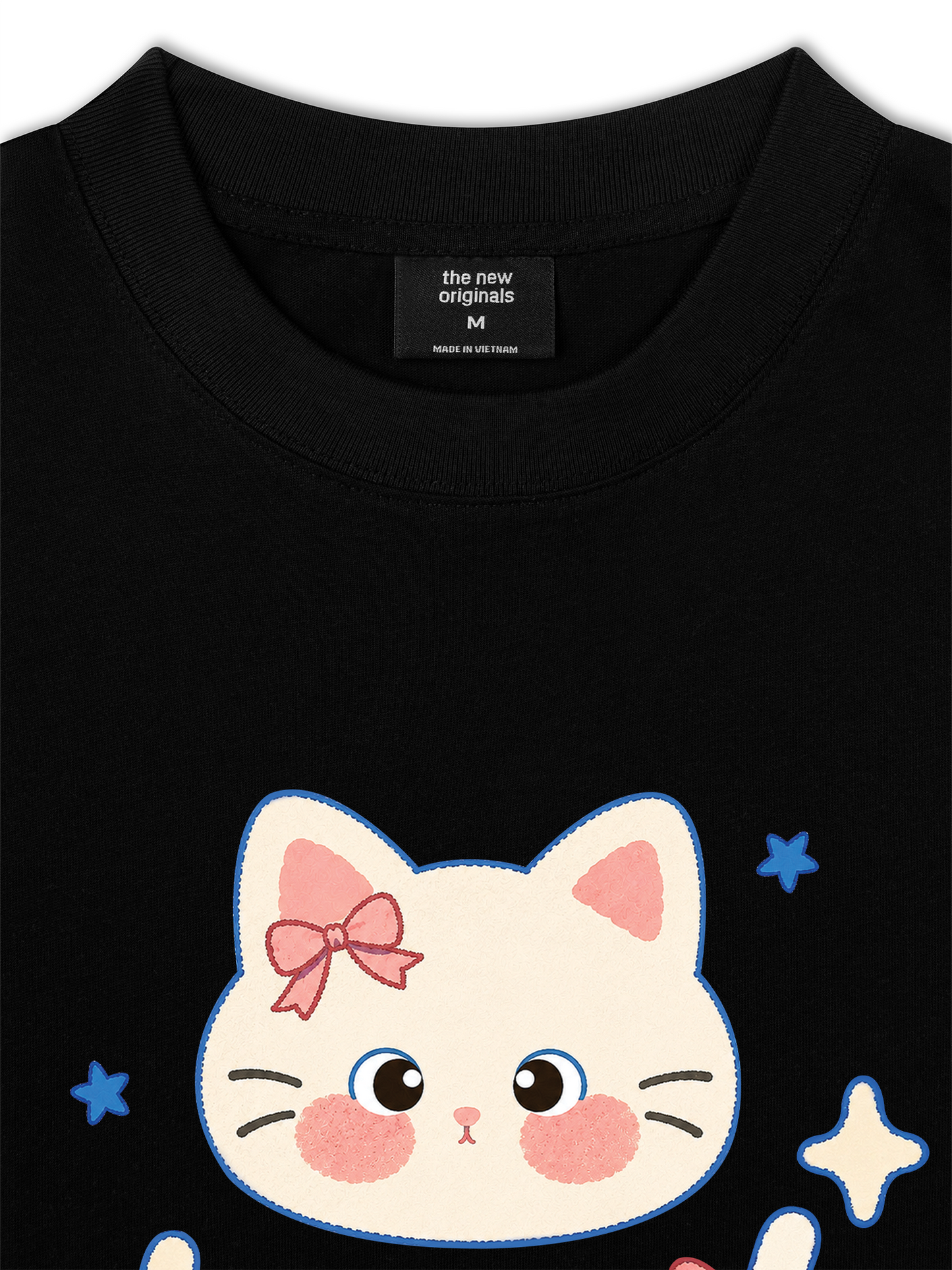 Áo Thun Relaxed Fit Blue Kitty