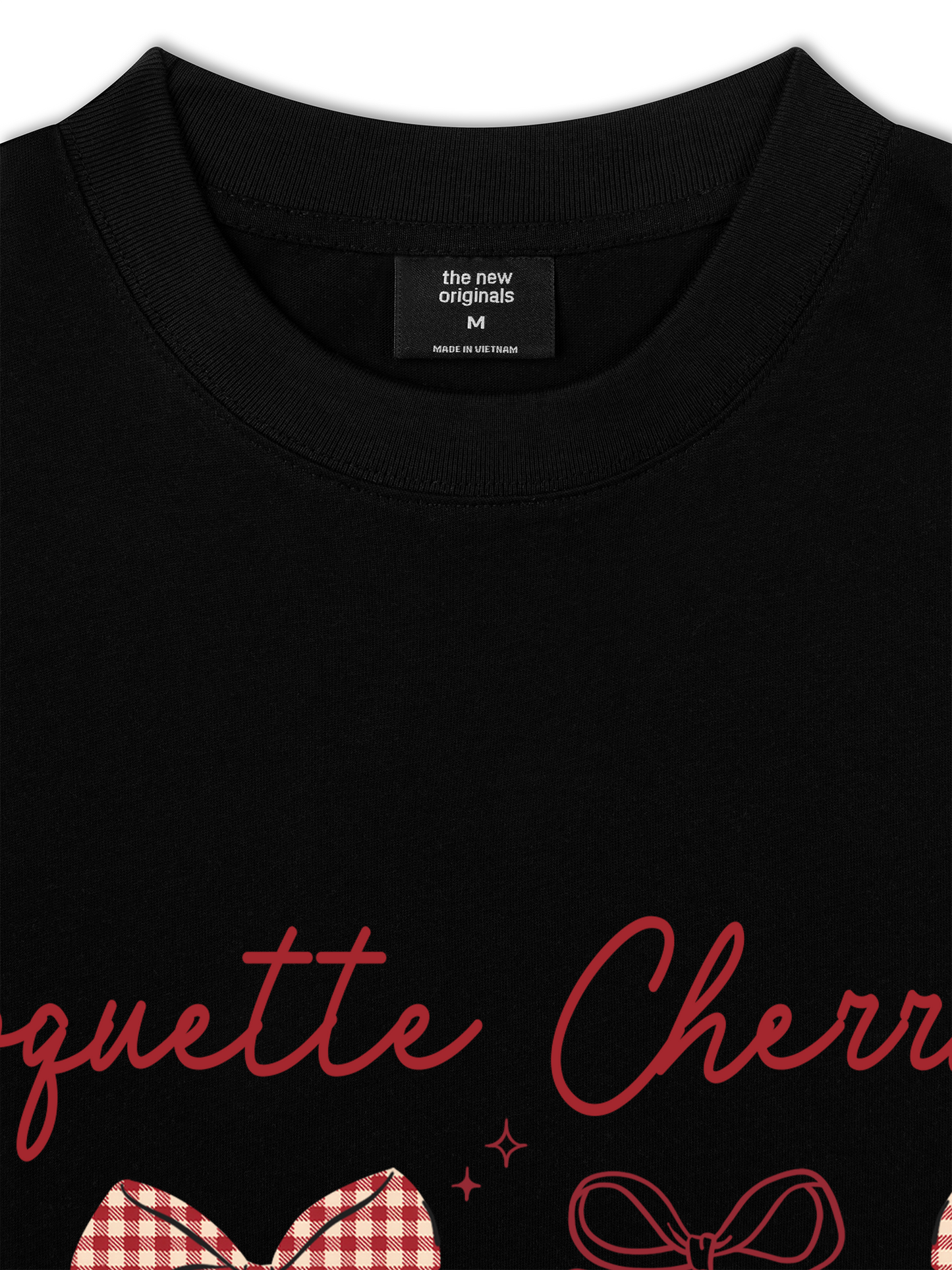 Áo Thun Relaxed Fit Daily Cuties Coquette Cherries