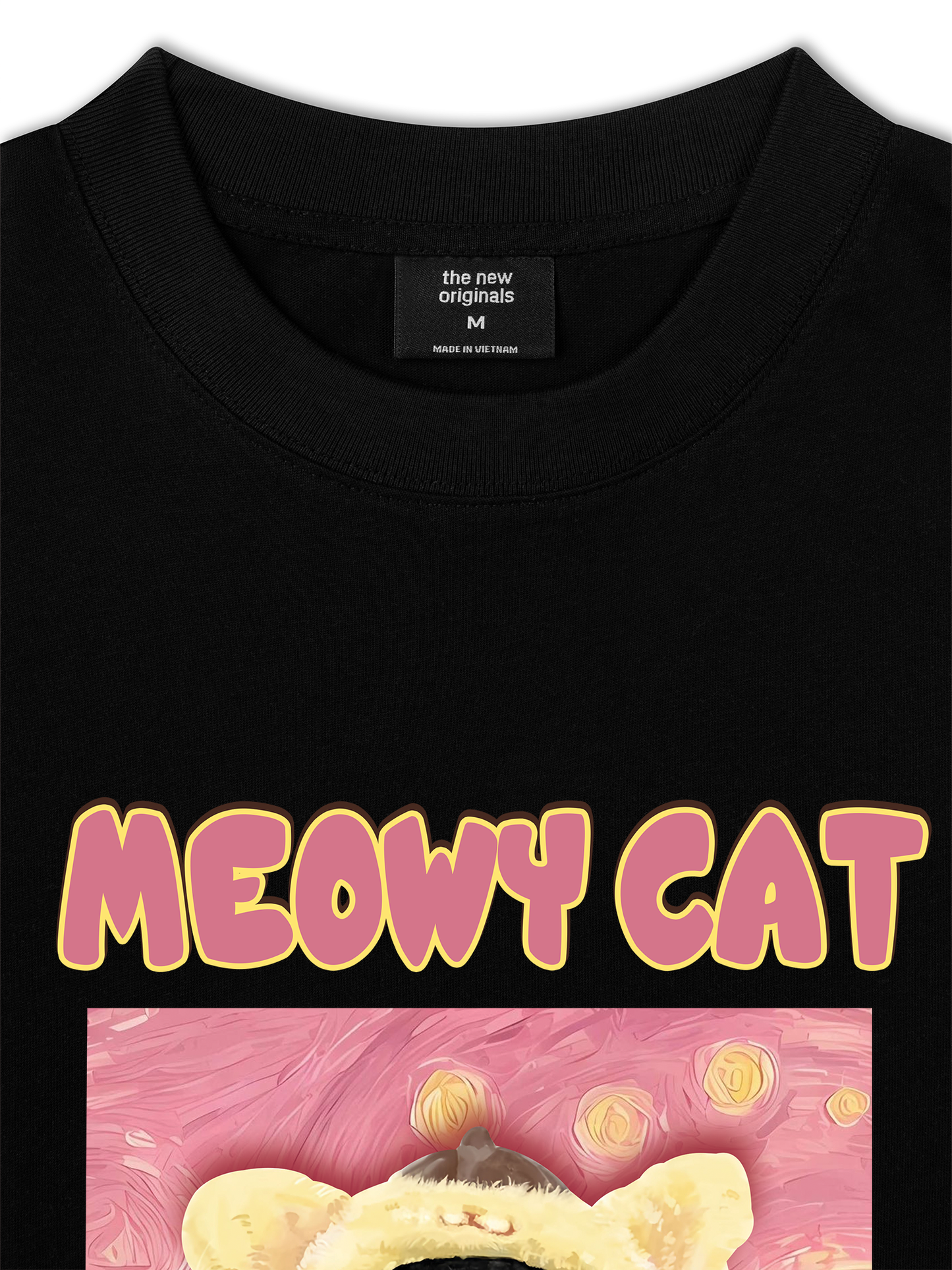 Áo Thun Relaxed Fit Meowy Cat Vicent