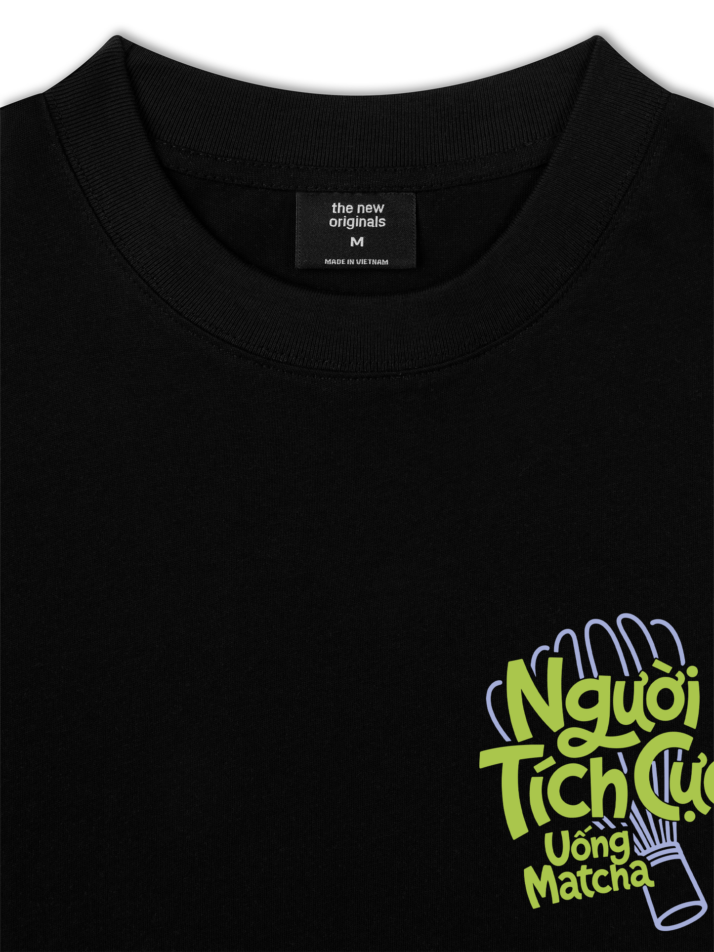 Áo Thun Relaxed Fit Người Tích Cực Uống Matcha