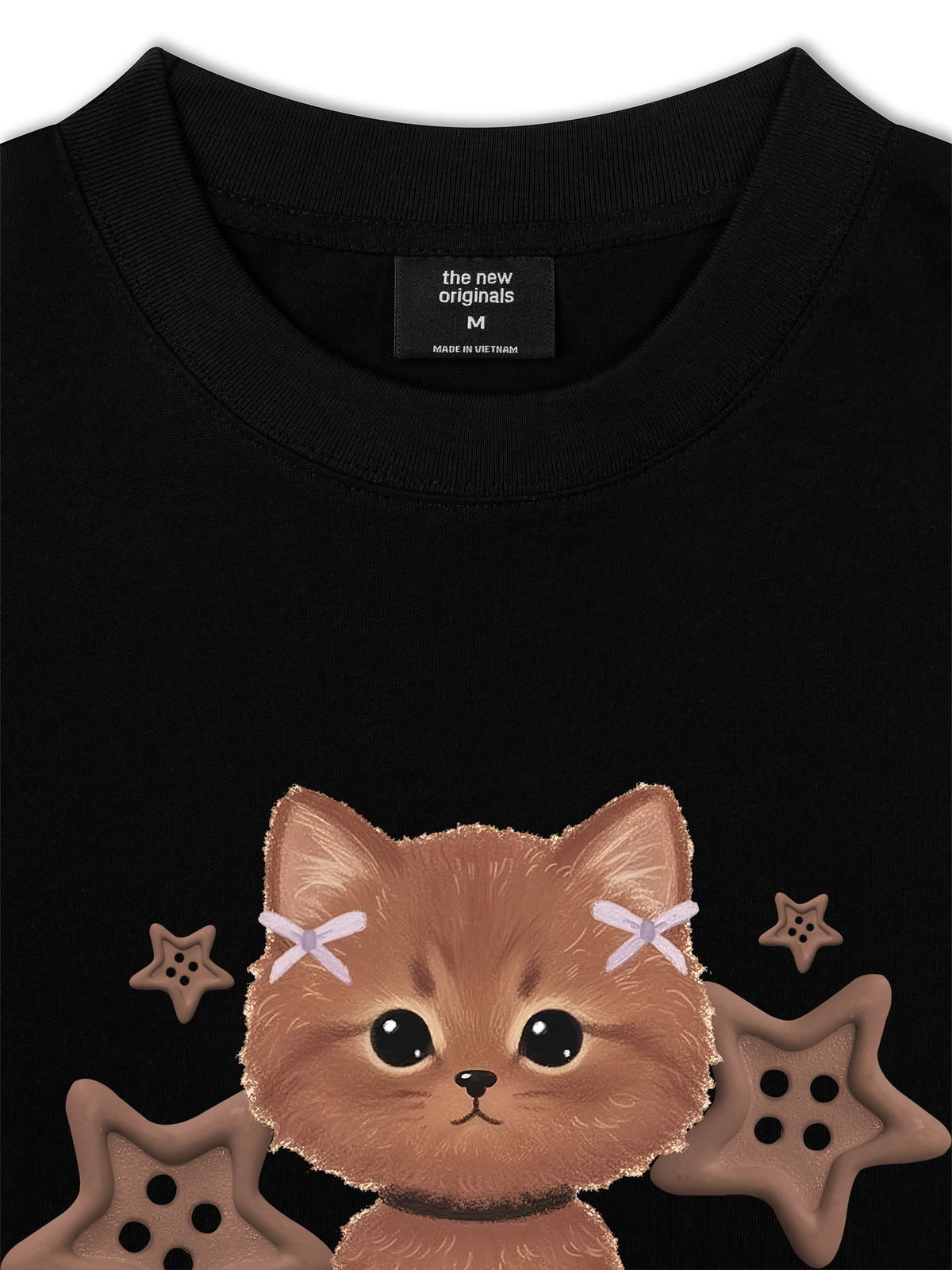 Áo Thun Relaxed Fit Brown Cat