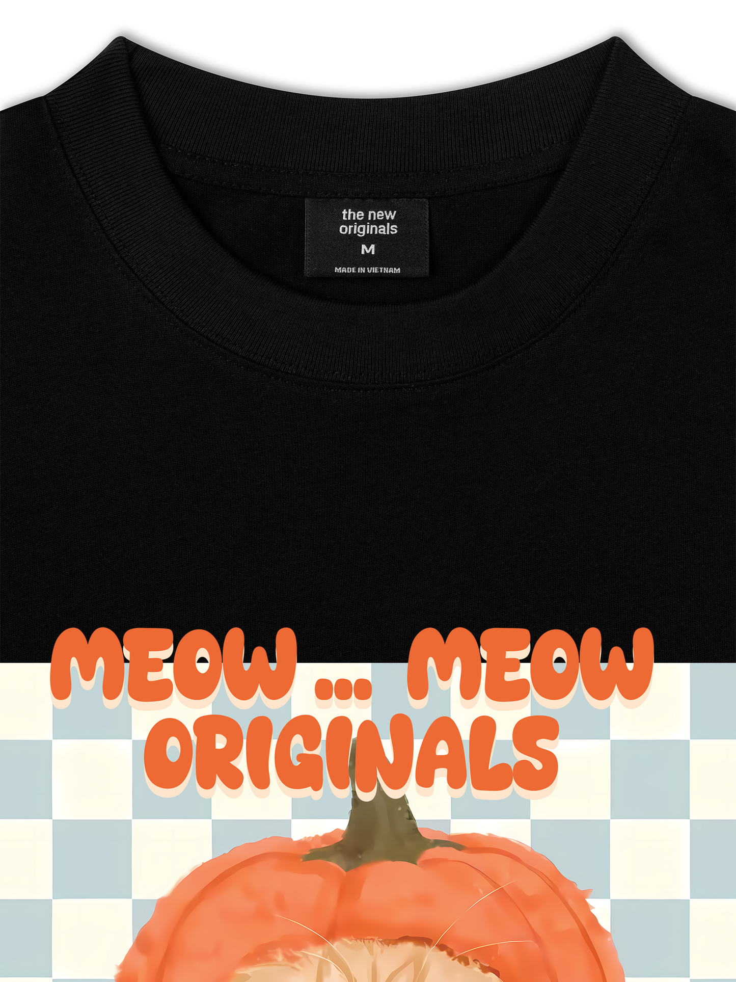 Áo Thun Relaxed Fit Animal Meow Pumpkin