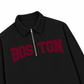 Áo Sweater Polo Nỉ Hai Da Boston Burgundy