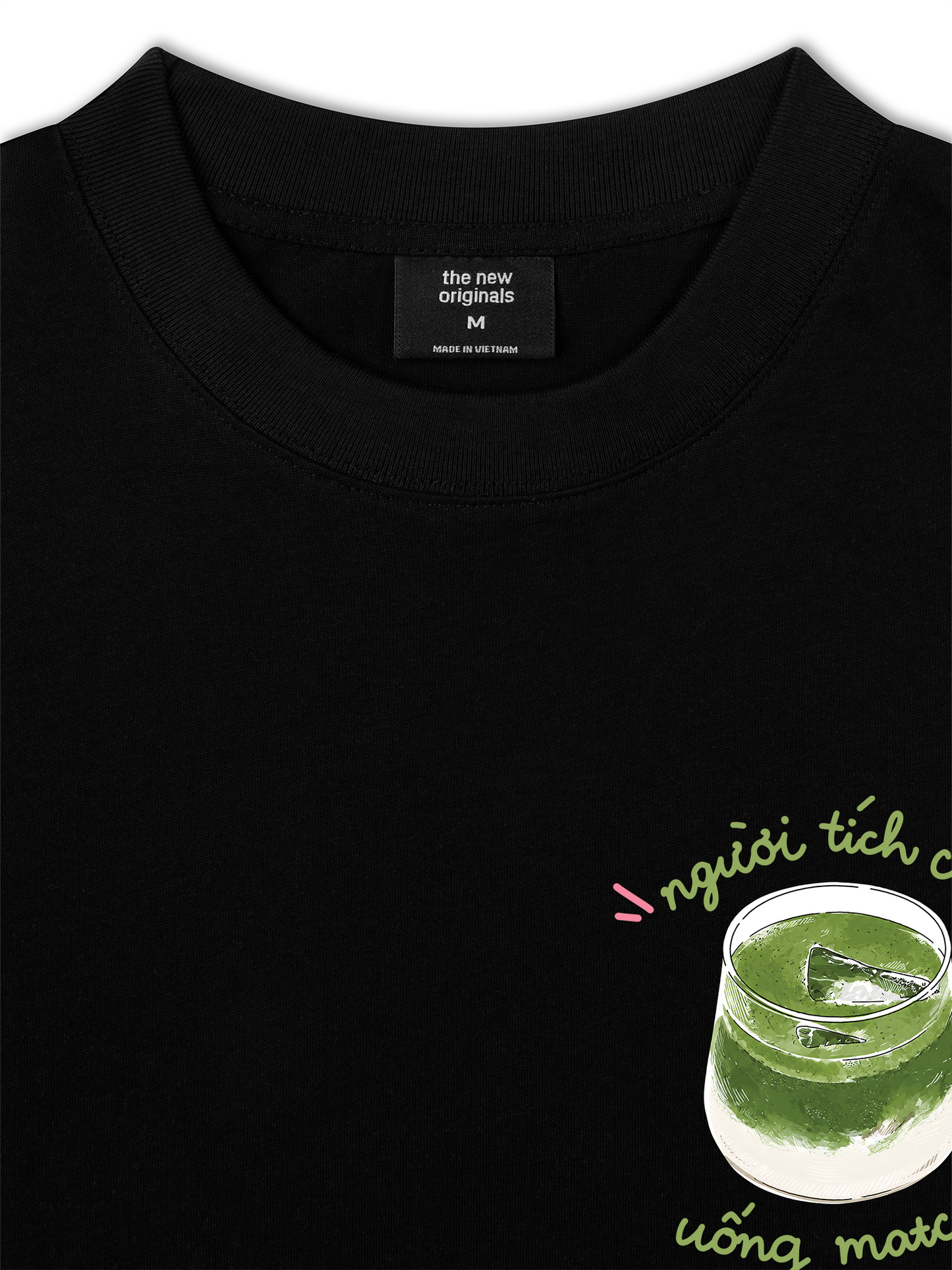 Áo Thun Relaxed Fit Người Tích Cực Uống Matcha