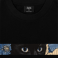 Áo Thun Relaxed Fit Blue Flower Cat