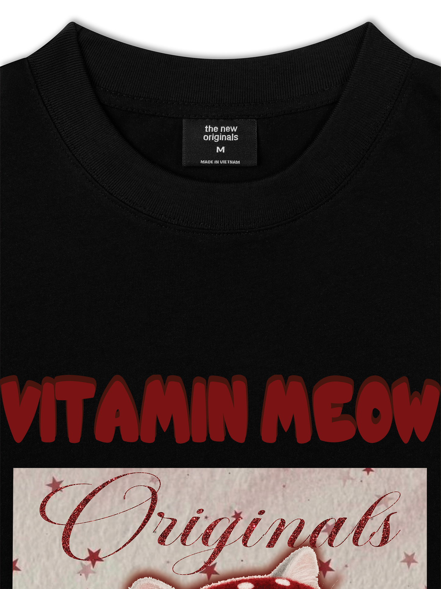 Áo Thun Relaxed Fit Red Vitamin Meow