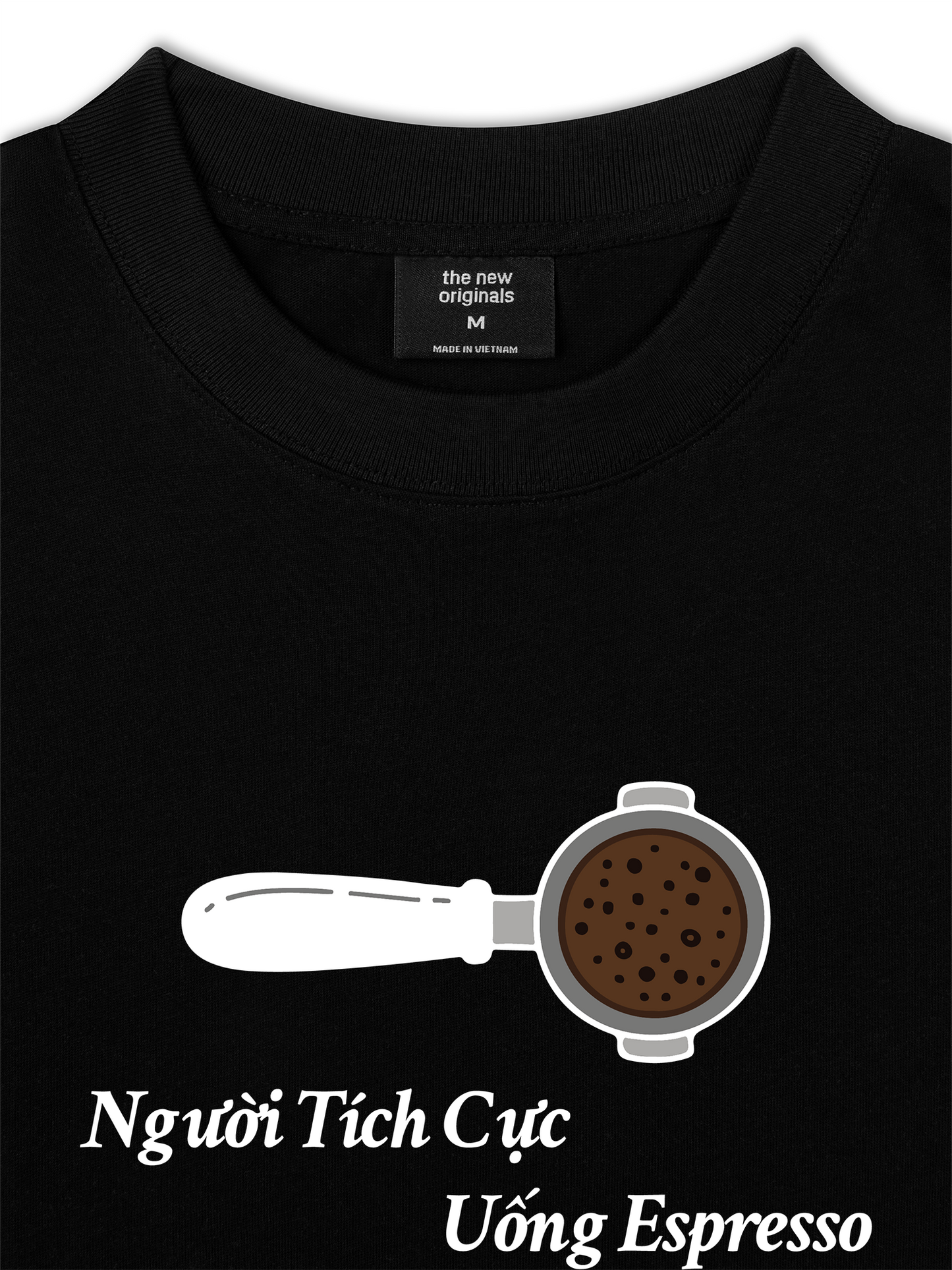 Áo Thun Relaxed Fit Người Tích Cực Uống Espresso