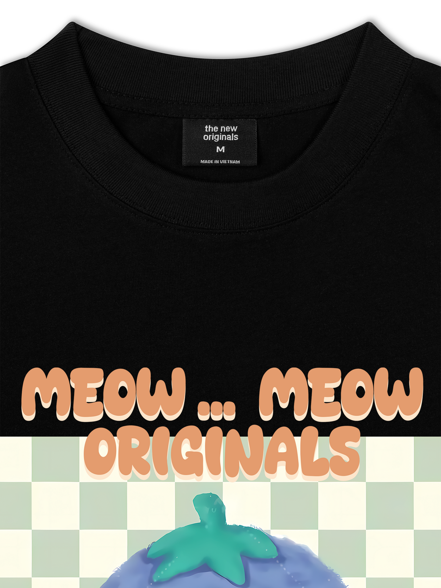 Áo Thun Relaxed Fit Animal Meow
