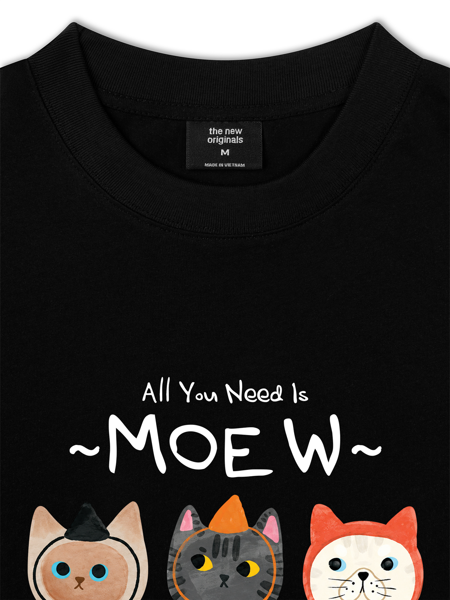 Áo Thun Relaxed Fit All You Need Is Moew