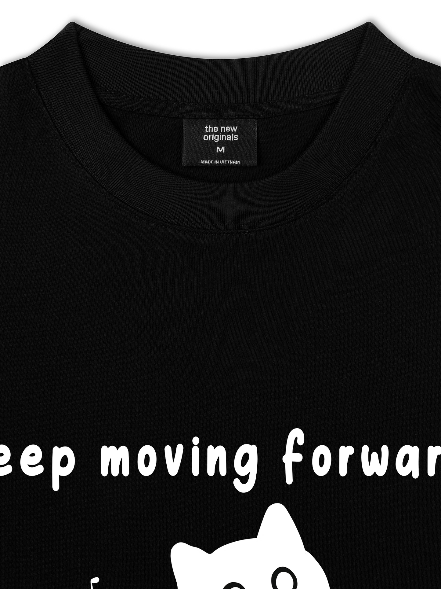 Áo Thun Relaxed Fit Animal Mood Keep Moving Forward
