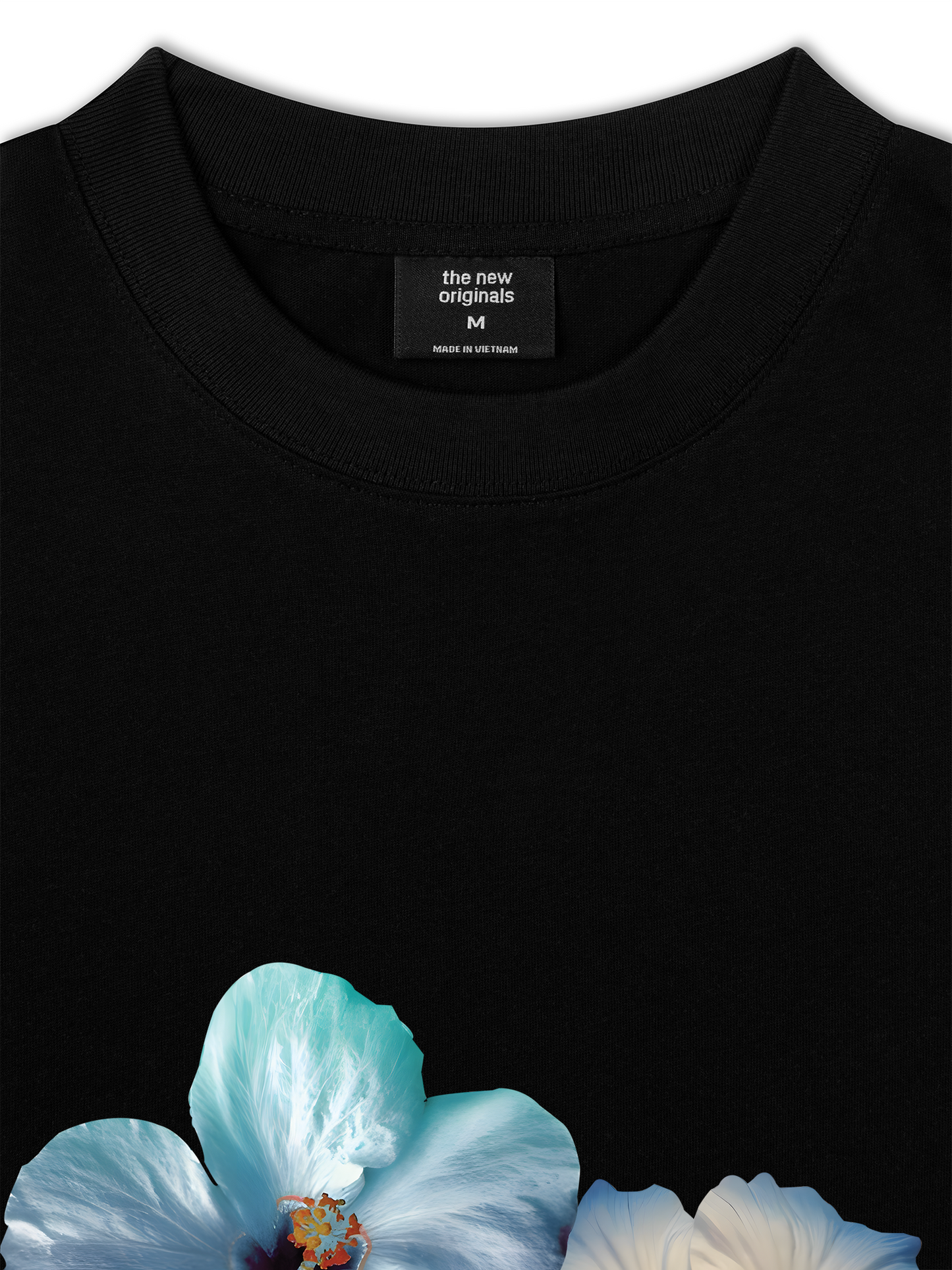 Áo Thun Relaxed Fit Summer Vibes Souble Blue Flower