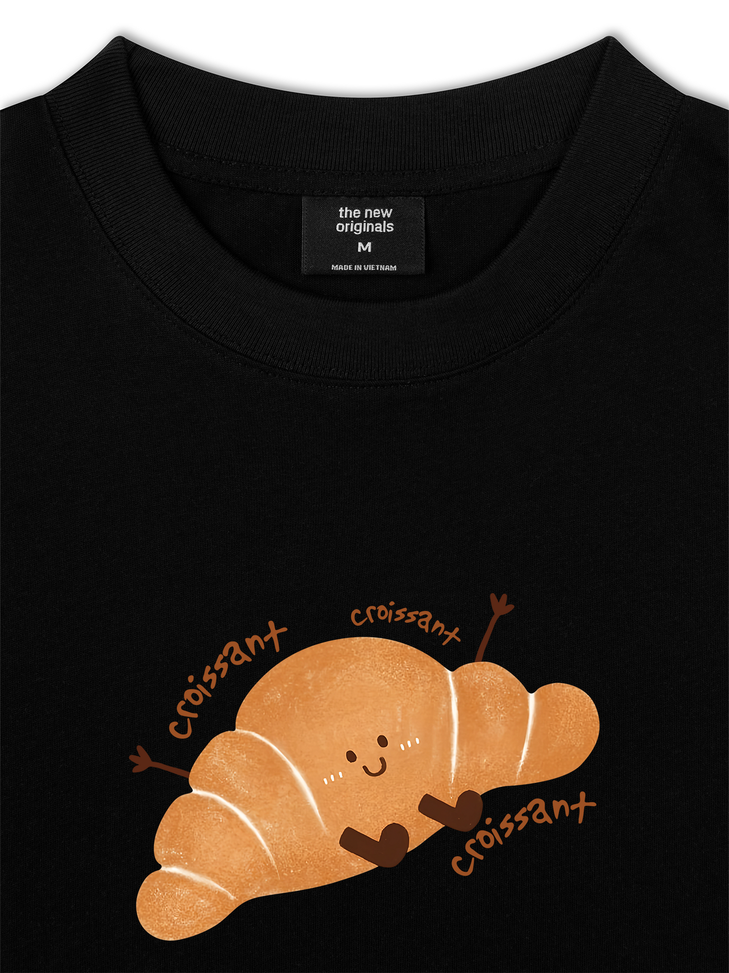 Áo Thun Relaxed Fit Happy Croissant
