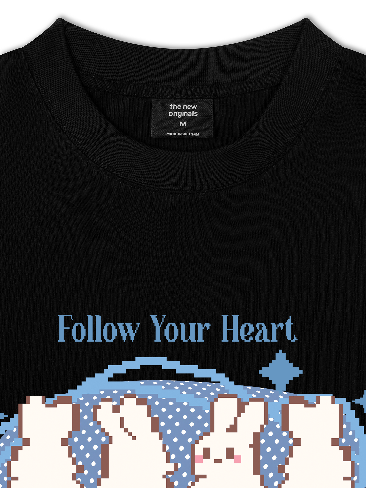 Áo Thun Relaxed Fit Pixel Universe Follow Your Heart