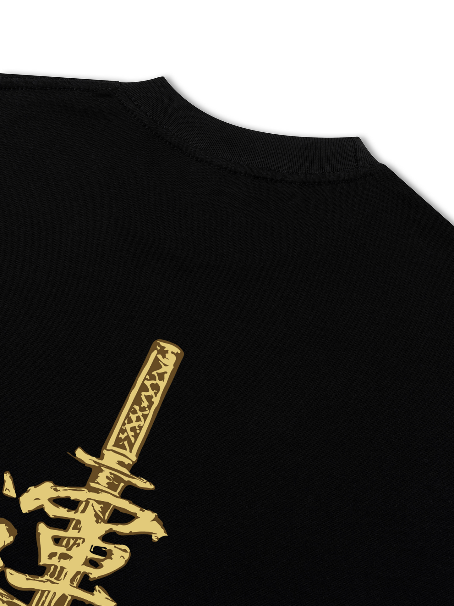 Áo Thun Relaxed Fit Japan Spirit Yellow Katana