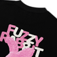 Áo Thun Cotton Cao Cấp Relaxed Fit  Pink Fuzzy Font Rabbit