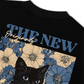 Áo Thun Relaxed Fit Blue Flower Cat