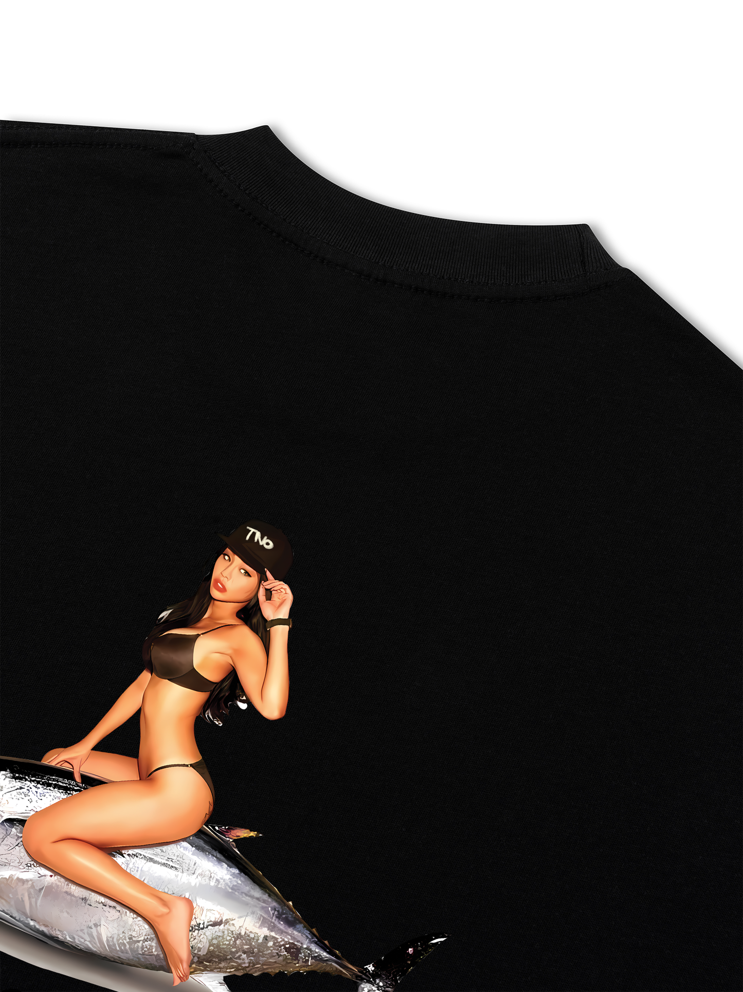 Áo Thun Relaxed Fit Ocean Vibes With Bikini Girl