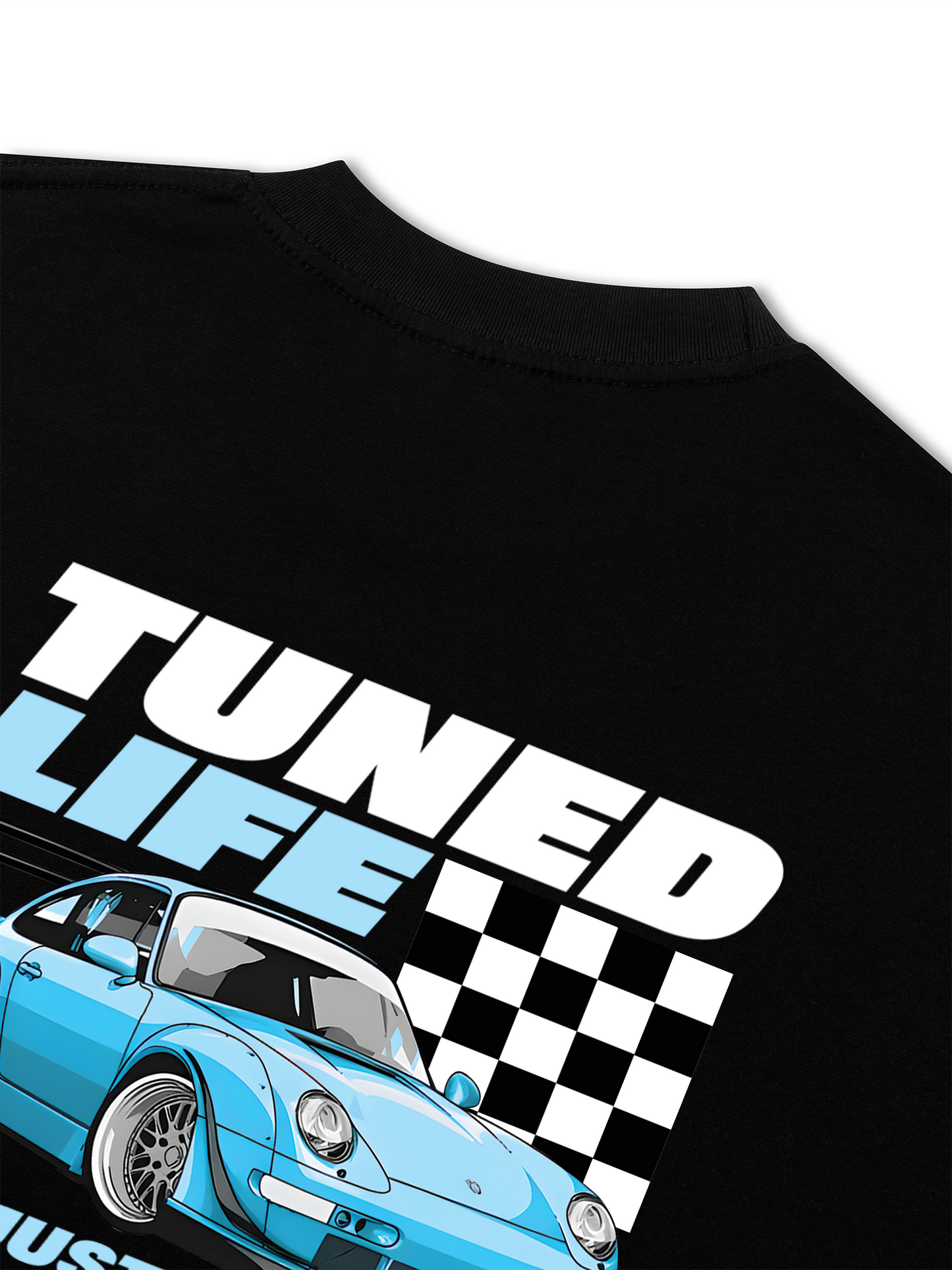 Áo Thun Relaxed Fit CAR TunedBlue