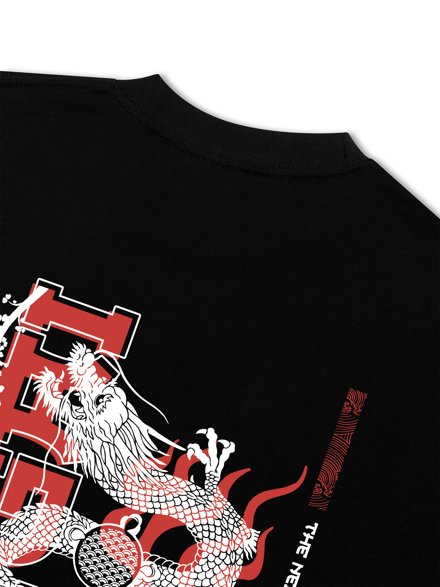 Áo Thun Relaxed Fit Japan Spirit Ikigai Dragon