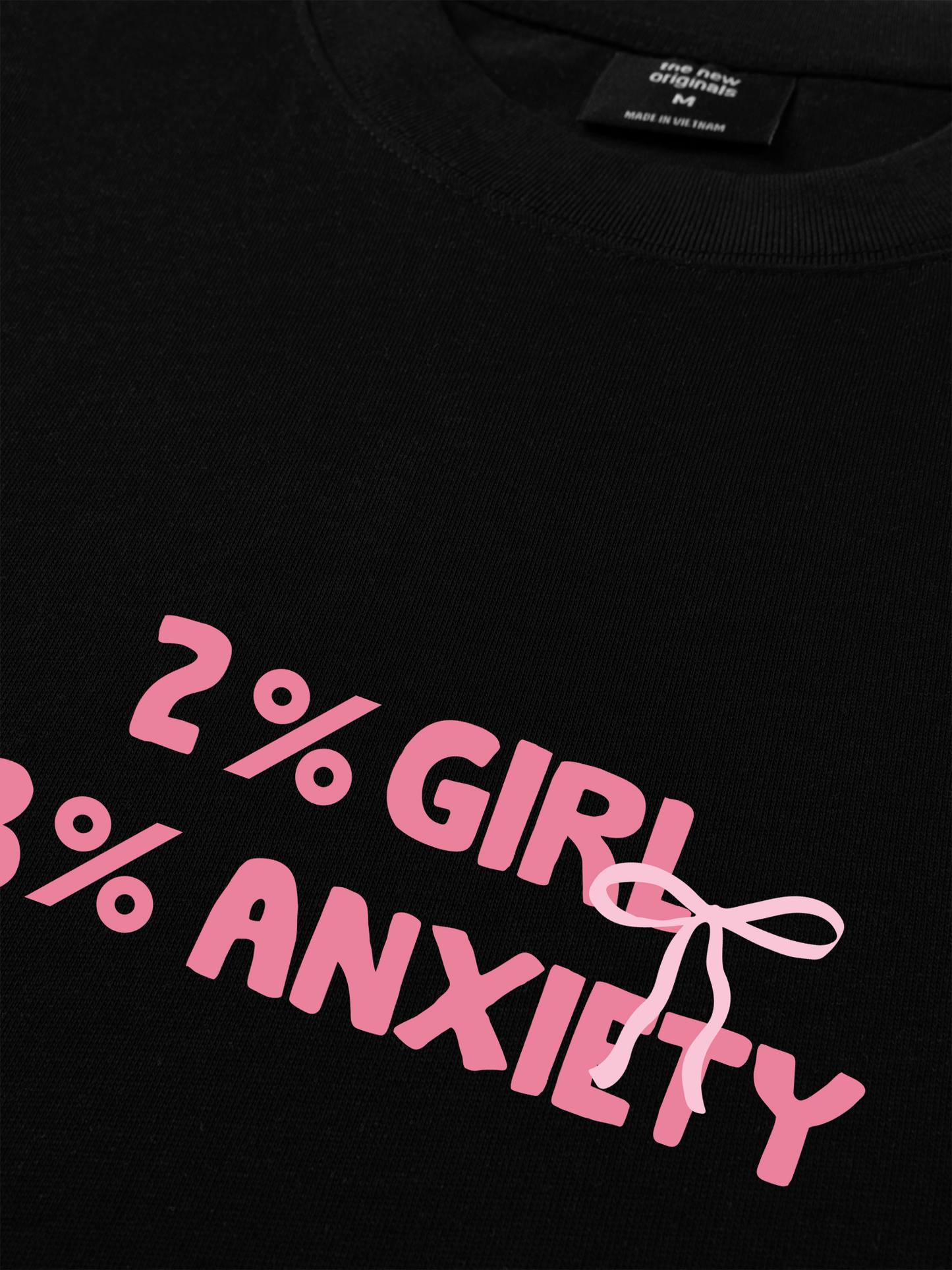 Áo Thun Relaxed Fit 2%Girl 98% Anxiety