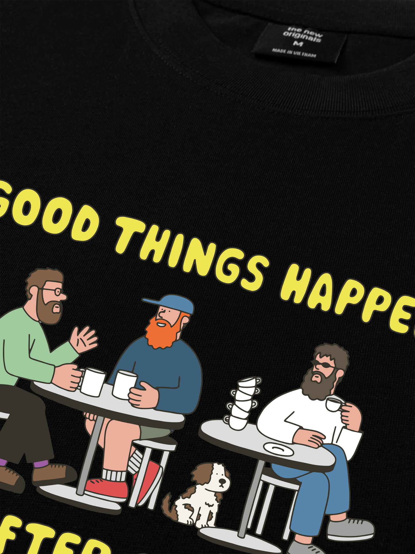 Áo Thun Relaxed Fit Good Things Happen After Coffee