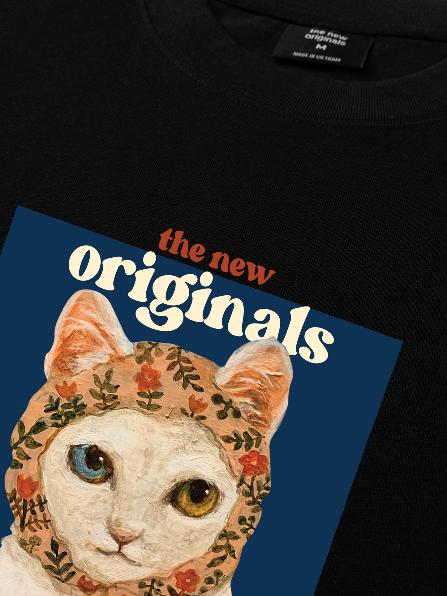 Áo Thun Relaxed Fit Flower Mad Cat