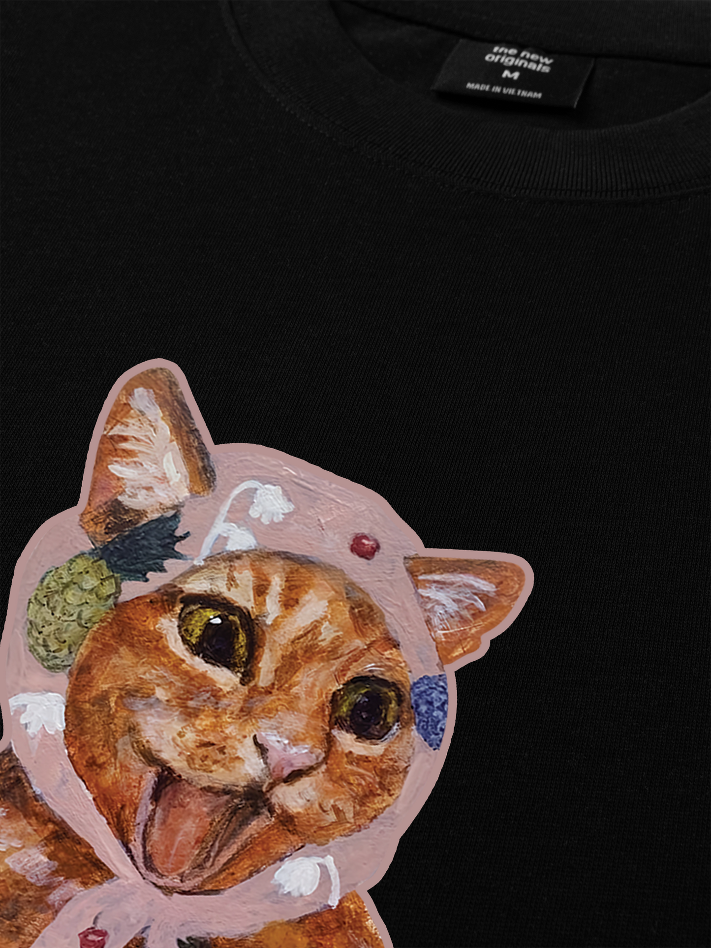 Áo Thun Relaxed Fit Crazy Cat