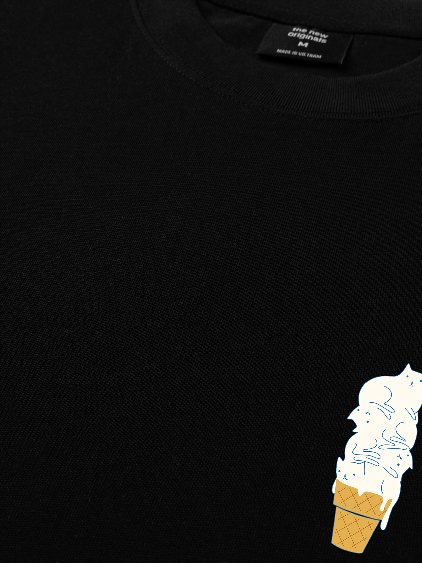 Áo Thun Relaxed Fit The Meow Ice Cream