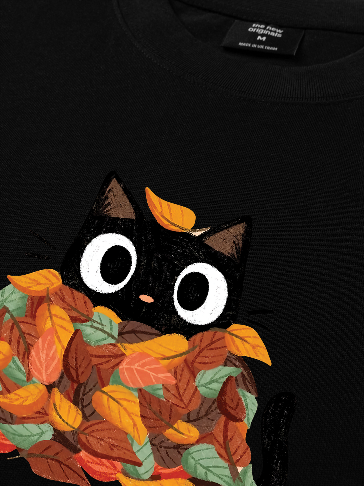 Áo Thun Relaxed Fit Autumn Vibes Purr-fect Autumn