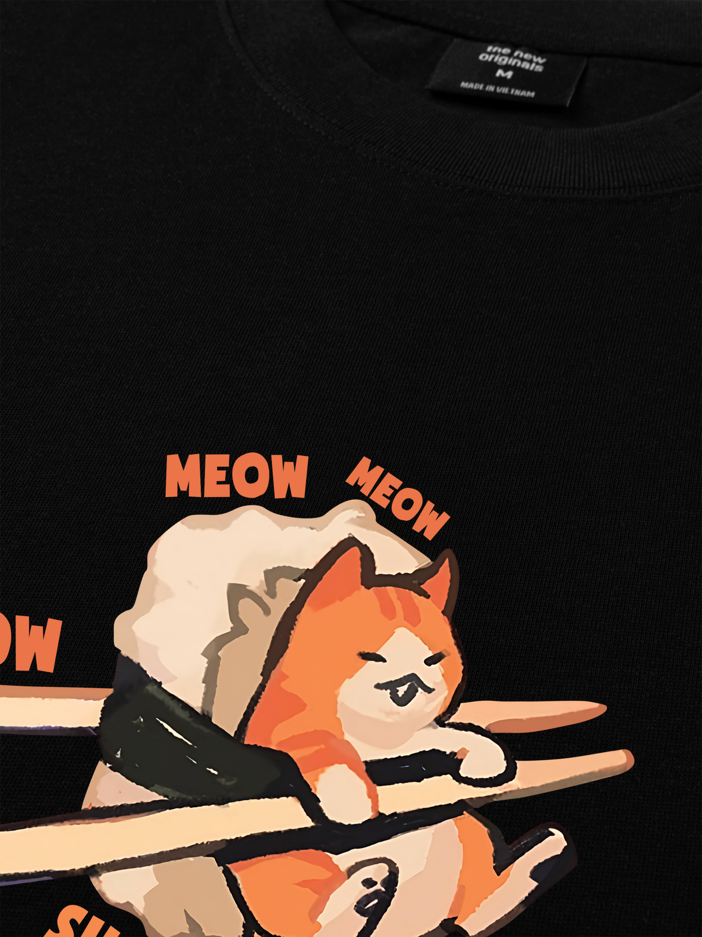 Áo Thun Relaxed Fit Sushi Meow