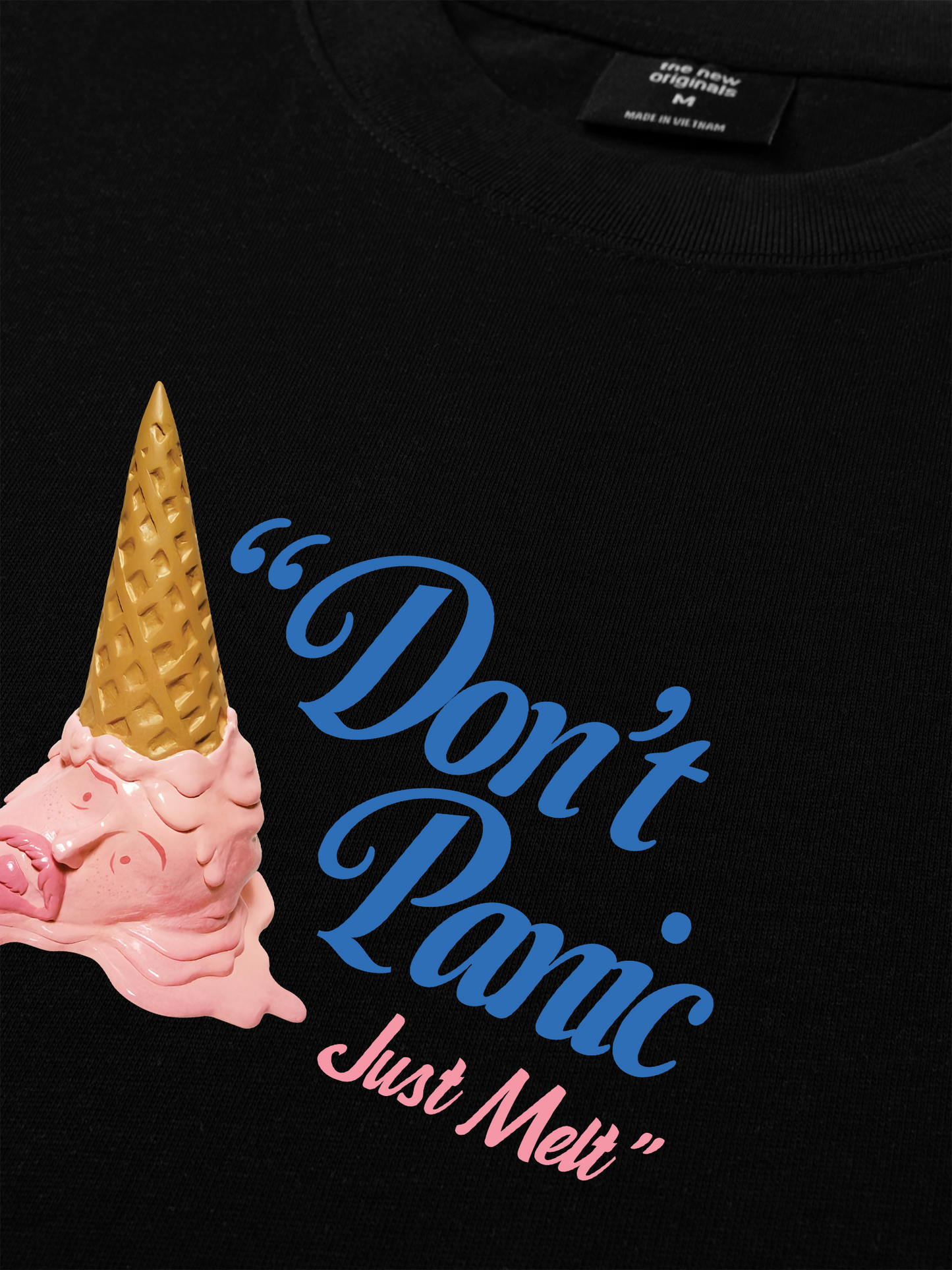 Áo Thun Relaxed Fit Don't Panic Just Melt