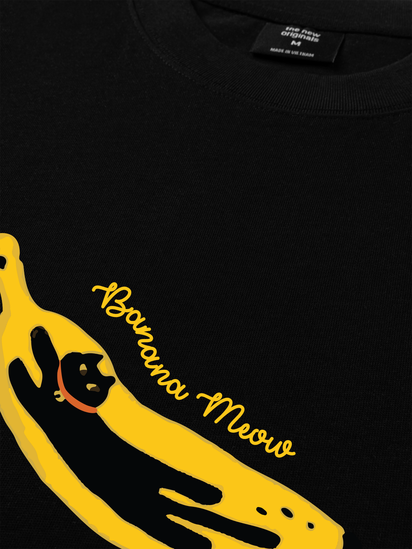 Áo Thun Relaxed Fit Banana Meow