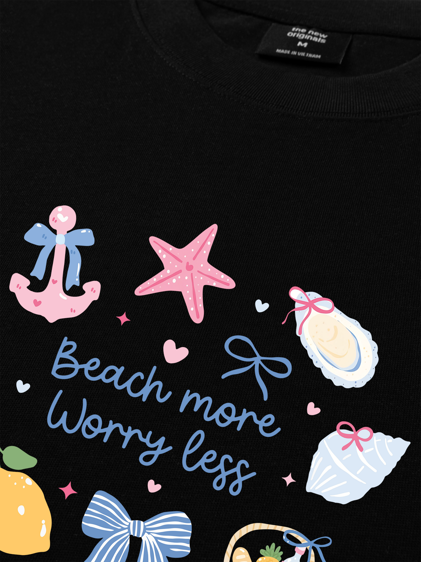 Áo Thun Relaxed Fit Beach More Worry Less