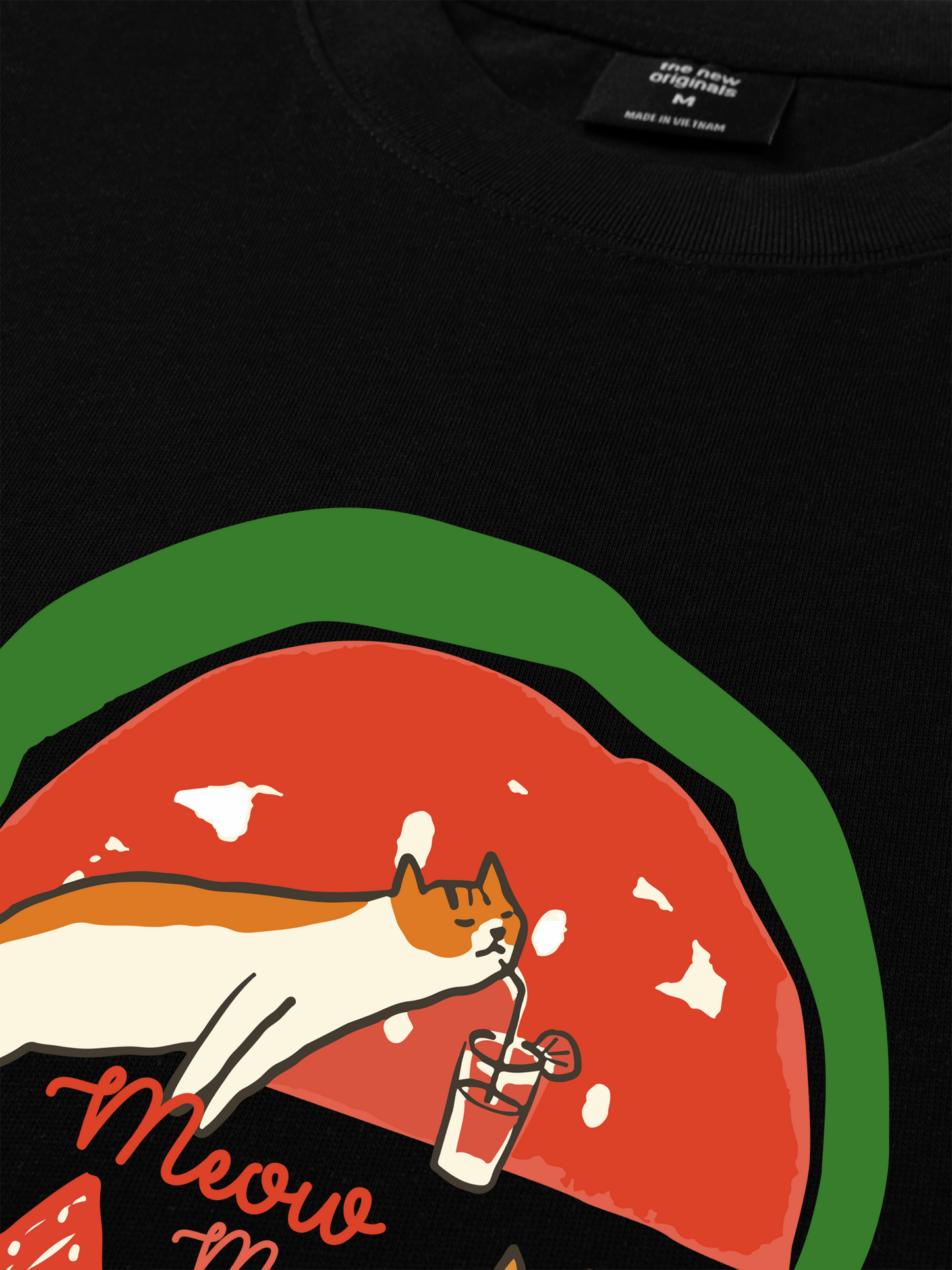 Áo Thun Relaxed Fit Meow Meow Watermelon