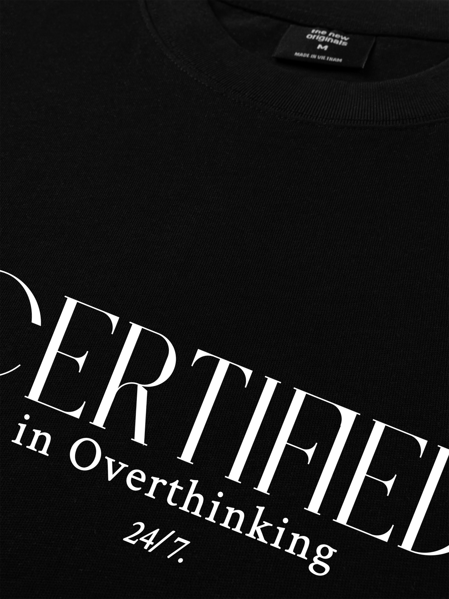 Áo Thun Relaxed Fit Certified In Overthinking