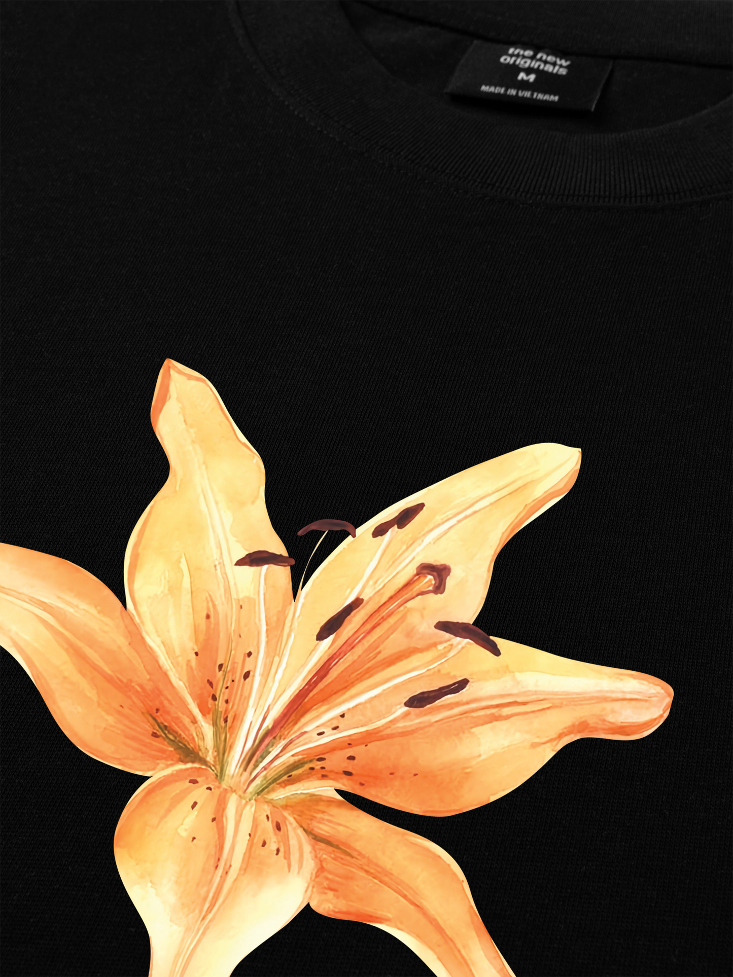 Áo Thun Relaxed Fit Yellow Lily Flower